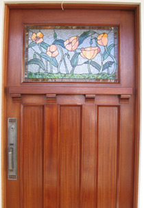 Poppy flower entryway
