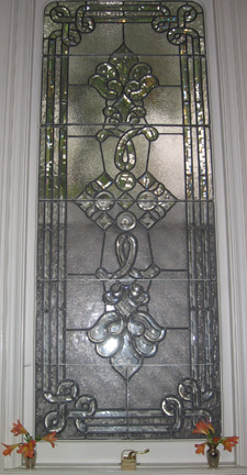 Beveled glass window