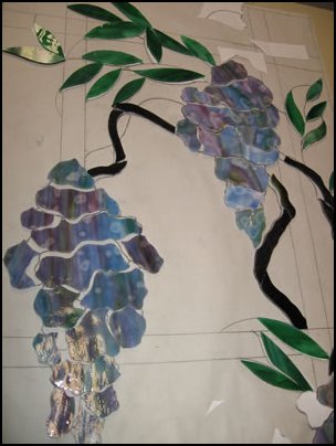 Flower clusters are cut